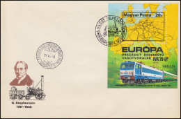 1979 Ungarn 3350 Block 137A Verkehrsaustellung IVA Hamburg, Gezähnt Auf FDC - Idées Européennes