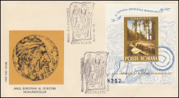 1975 Rumänien 3273 Block 121 Denkmalschutzjahr Ausgrabungstätte, Auf FDC - European Ideas