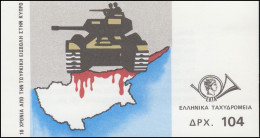 Griechenland Markenheftchen 1562-1563 Intervention Auf Zypern, ET-O 10.7.84 - Postzegelboekjes