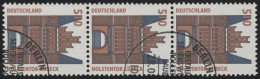 1938 SWK Neue Nr. 510 Pf, 3er-Streifen + Nr. O - Roulettes