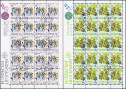 960-961 Europa / CEPT: Kinderspiele, 2 Werte, Kleinbogen-Satz ESSt - Used Stamps