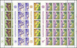 974-977 Freimarken: Berge, 4 Werte, Kleinbogen-Satz **  - Unused Stamps