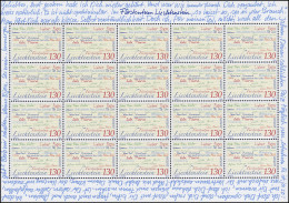 1470 Europa - Der Brief / Anredeformen, Kleinbogen **  - Unused Stamps