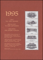 Schweden PFA-Jahresgabe 1995: Schwedische Häuser, Schwarzdruck / Sonderdruck - Otros & Sin Clasificación