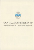 Schweden PFA-Jahresgabe 1987: Zirkuskunst, Ungezähnt, Nicht Frankaturgültig  - Autres & Non Classés