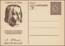 Sonderpostkarte P 285 WHW 1939 - Ulrich V. Hutten, Ungebraucht - Other & Unclassified
