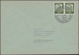 350x Dürer 10 Pf. Paar MeF Brief SSt PFORZHEIM SCHMUCK Und UHREN 12.12.1961 - Cartas & Documentos