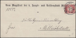 Bayern Brief 10 Pf. Magistrat MÜNCHEN 22.4.99 Nach MELLRICHSTADT 23.4.99 - Autres & Non Classés