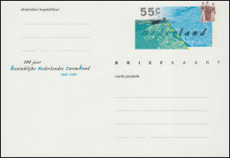 Postkarte P 312 Schwimmverband 1988, Ungebraucht ** / MNH - Ganzsachen