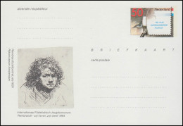 Postkarte P 311 Briefmarkenvereine Und Rembrandt 1984, Ungebraucht ** / MNH - Ganzsachen