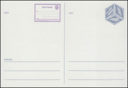 Postkarte P 286 Jubiläum 100 Jahre Postkarte 1971, Ungebraucht ** / MNH - Postal Stationery