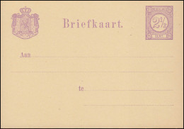 Postkarte P 8aI Ziffer 2 1/2 C. Violett, Linien Weit, Ungebraucht ** / MNH - Postal Stationery