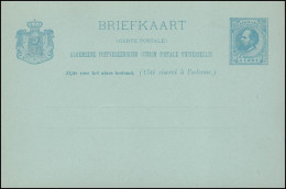 Postkarte P 16 König Wilhelm 5 C. Vierzeilig 1886, Ungebraucht ** / MNH - Postal Stationery