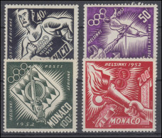 Monaco 464-467 Olympia Helsinki 1952, Kompletter Satz, Postfrisch ** - Sonstige & Ohne Zuordnung