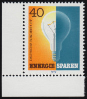 1031 Energie Sparen ** Ecke U.l. - Unused Stamps