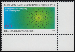1021 Nobelpreisträger Physik Von Laue  ** Ecke U.r. - Ongebruikt