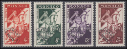 Monaco 486-489 Ritter Mit Vorausentwertung, Kompletter Satz, Postfrisch ** - Other & Unclassified