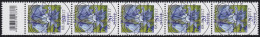 3315 Blume 20 Cent Aus 500er-Rolle, 5er-Streifen Mit Codierfeld, ESSt Bonn - Roulettes