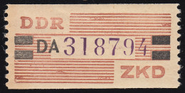 29-DA-Neudruck Dienst-B, Billet Violett Und Schwarz Auf Orange, ** Postfrisch - Postfris