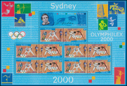 3481-3482 Olympia Sydney 2000 - Kleinbogen Mit 5 Paaren Und Zierfeld, ** - Autres & Non Classés