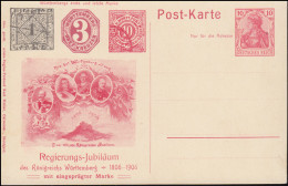 Privatpostkarte PP 32 Germania 10 Pf. Regierungsjubiläum 1806-1906, Ungebraucht - Other & Unclassified