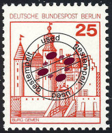 587 Burgen Und Schlösser 25 Pf Gemen O - Used Stamps