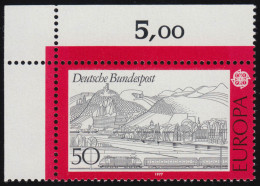 935 Europa 50 Pf Landschaften ** Ecke O.l. - Unused Stamps