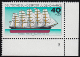 930 Jugend Schiffe 40+20 Pf ** FN2 - Unused Stamps