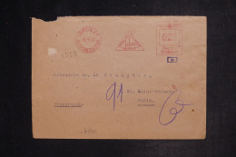 ALLEMAGNE - Enveloppe Commerciale De Leipzig Pour Paris En 1942 Avec Contrôle , Affranchissement Mécanique - L 152853 - Covers & Documents