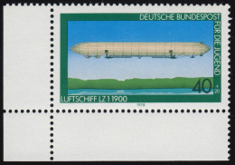 965 Jugend Luftfahrt 40+20 Pf ** Ecke U.l. - Unused Stamps