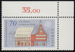 971 Europa Esslingen 70 Pf ** Ecke O.r. - Unused Stamps