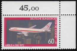 1042 Jugend Luftfahrt 60+30 Pf ** Ecke O.r. - Unused Stamps