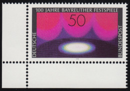 896 Bayreuther Festspiele ** Ecke U.l. - Unused Stamps