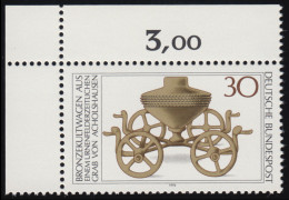897 Archäologisches Kulturgut 30 Pf ** Ecke O.l. - Unused Stamps