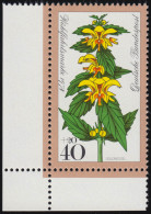 983 Waldblumen 40+20 Pf Goldnessel ** Ecke U.l. - Unused Stamps