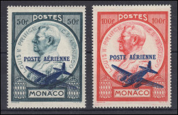Monaco 315-316 Aufdruck Luftpost, Satz, Postfrisch ** - Other & Unclassified