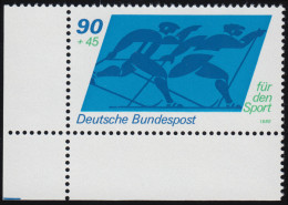 1048 Sporthilfe 90+45 Pf Skilanglauf ** Ecke U.l. - Unused Stamps