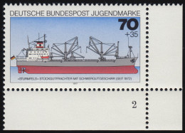 932 Jugend Schiffe 70+35 Pf ** FN2 - Ongebruikt