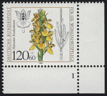 1228 Wohlfahrt Orchideen 120+60 Pf ** FN1 - Nuevos