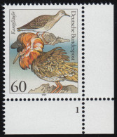 1539 Seevögel 60 Pf Kampfläufer ** FN1 - Unused Stamps