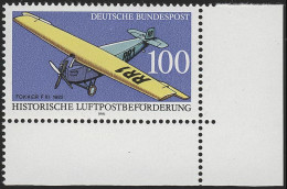 1524 Luftpostbeförderung 100 Pf ** Ecke U.r. - Unused Stamps