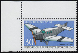 1522 Luftpostbeförderung 30 Pf ** Ecke O.l. - Unused Stamps