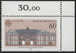 1461 Europa Palais Thurn Uns Taxis 60 Pf ** Ecke O.r. - Unused Stamps