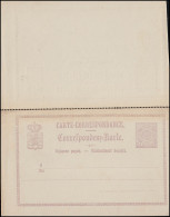 Luxemburg Postkarte P 5 Doppelkarte 5/5 C., Ungebraucht **, Randvergilbung - Altri & Non Classificati