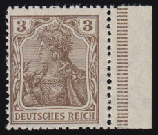 84 IIb Germania 3 Pf. Dt. Reich Kriegsdruck, Postfrisch ** / MNH, Geprüft BPP - Ungebraucht