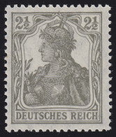 98x Germania 2 1/2 Pf Mit Friedensgummi (reinweiß, Matt) ** Postfrisch, Geprüft - Unused Stamps