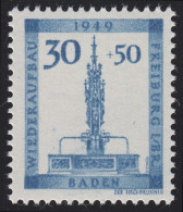 Baden 41A Wiederaufbau 30 Pf. Gezähnt ** - Bade