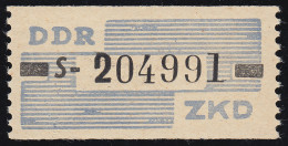 26-S Dienst-B, Billet Schwarz Auf Blau, ** Postfrisch - Postfris