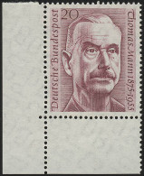 237 Thomas Mann ** Ecke U.l. (unten Links) - Unused Stamps