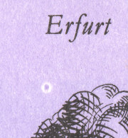 MH 10 Erfurt 1990 Naht Fluoreszierend, DDF Mond Unter Erfurt, Gestempelt - Libretti